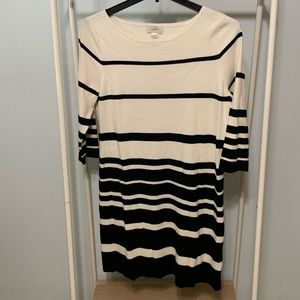LOFT Striped Sweater Dress
